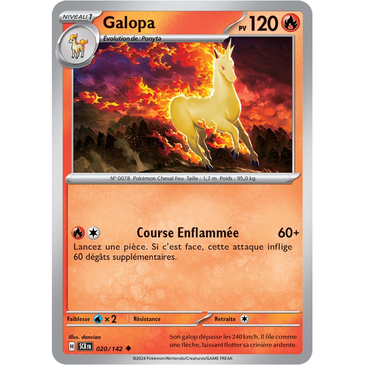 Galopa - Uncommon 20/142 - Scarlet and Violet Star Crown