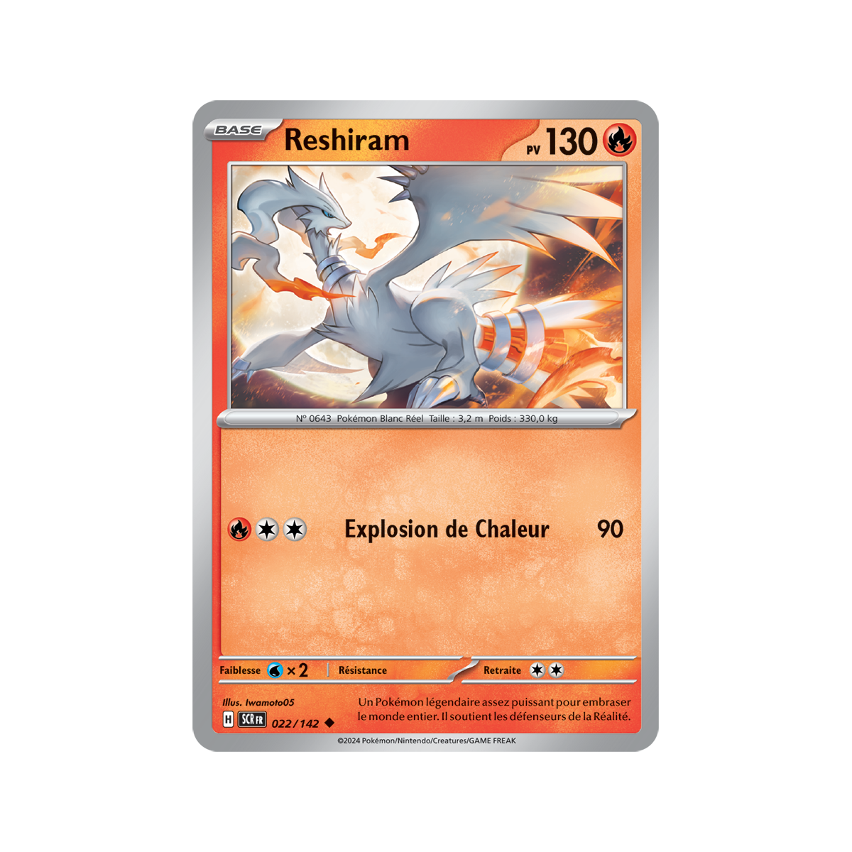 Reshiram - Reverse 22/142 - Scarlet and Violet Star Crown