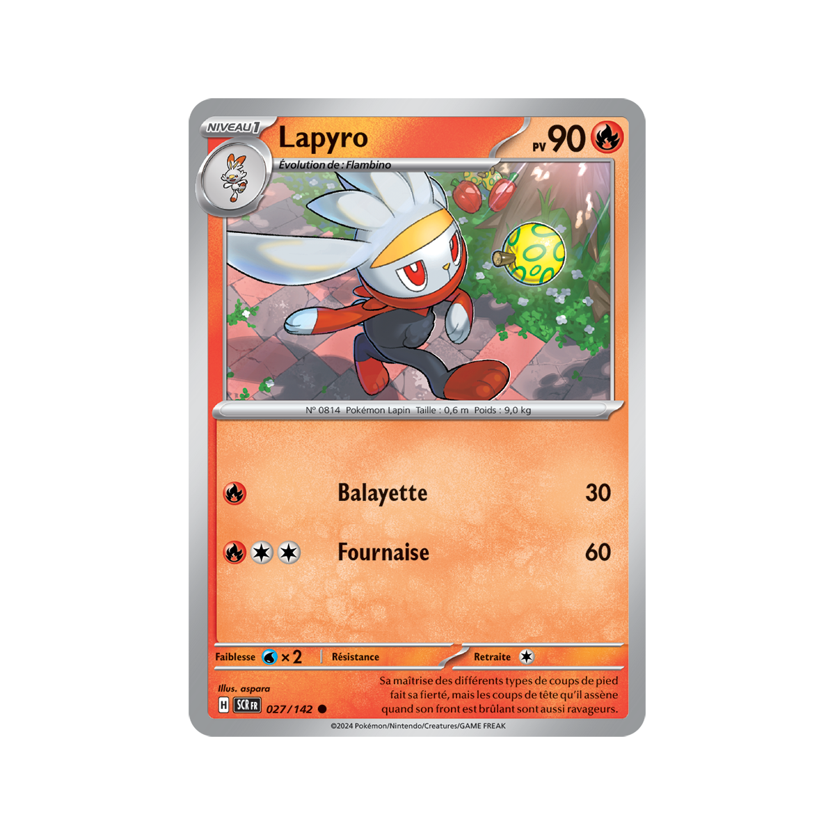 Lapyro - Reverse 27/142 - Scarlet and Violet Star Crown