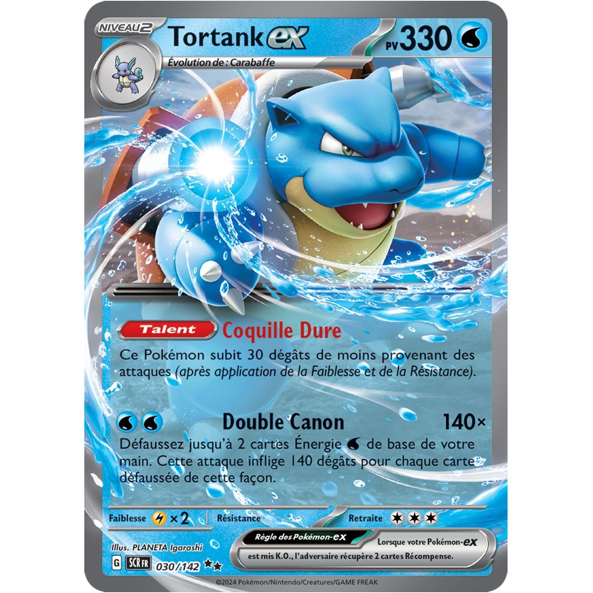 Item Tortank EX - Double Rare 30/142 - Scarlet and Violet Star Crown