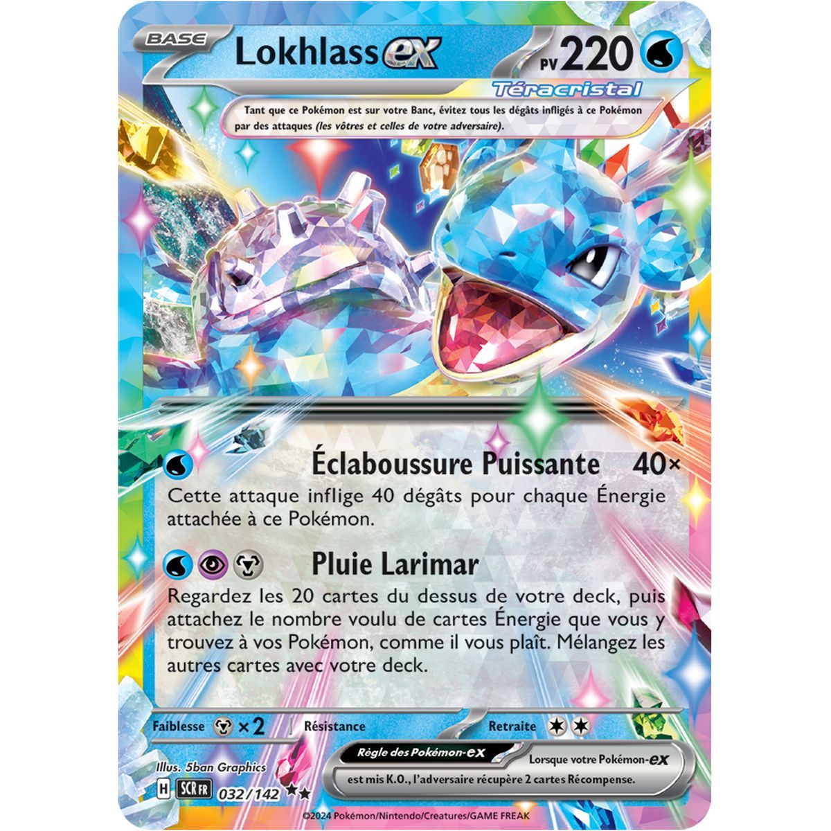 Item Lokhlass EX - Double Rare 32/142 - Scarlet and Violet Star Crown