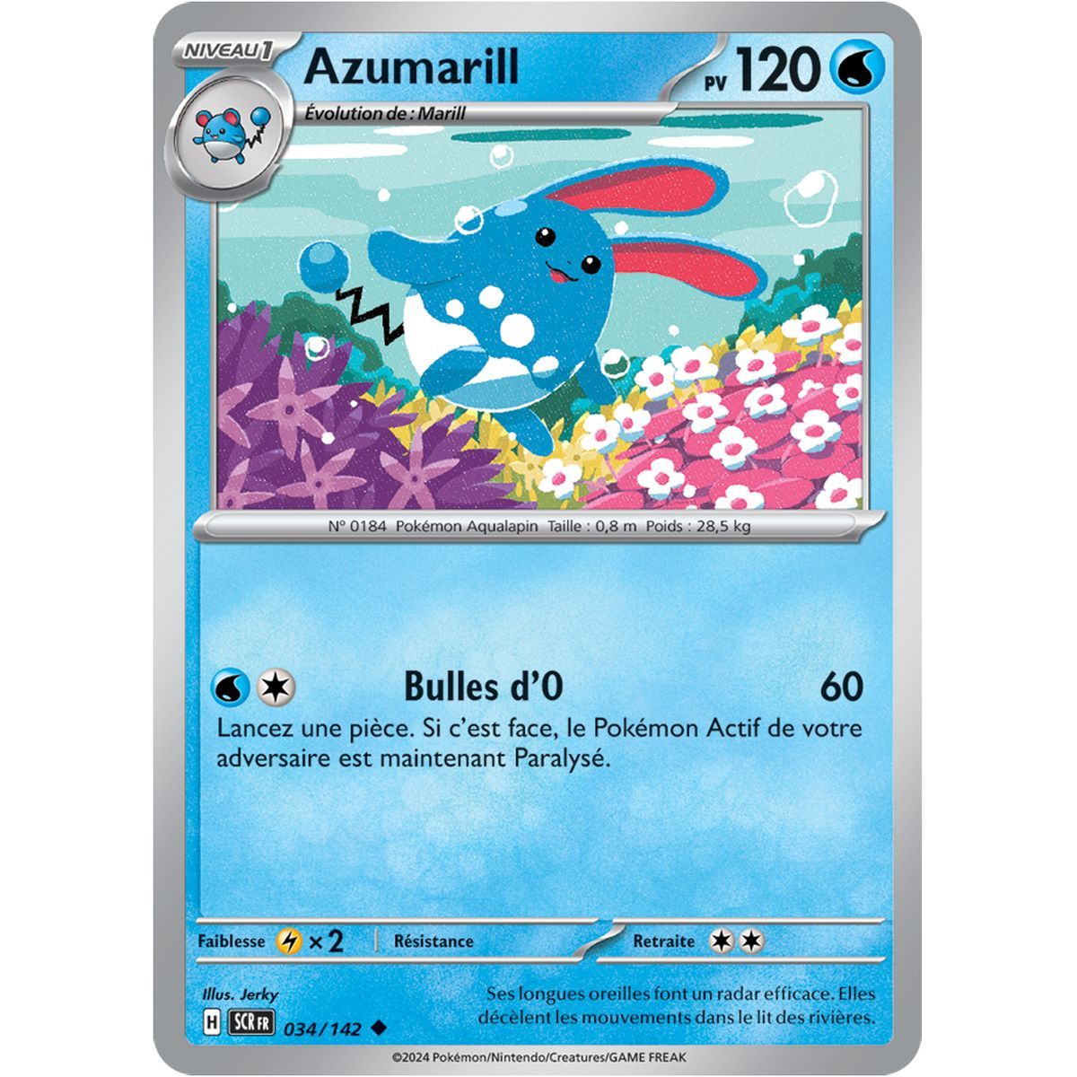 Item Azumarill - Uncommon 34/142 - Scarlet and Purple Star Crown