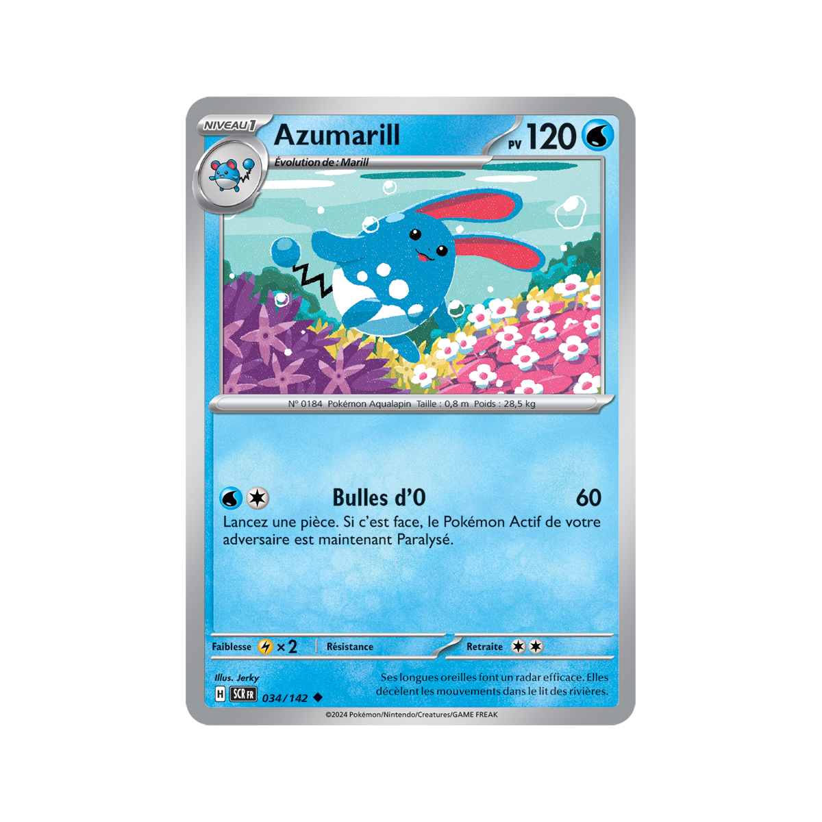 Azumarill - Reverse 34/142 - Scarlet and Violet Star Crown