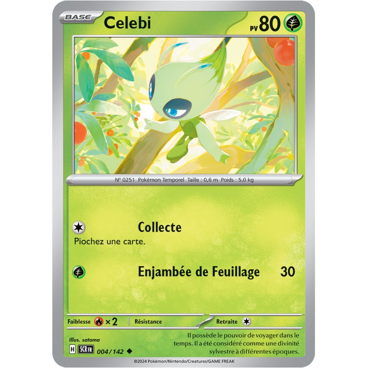 Celebi - Uncommon 4/142 - Scarlet and Purple Star Crown