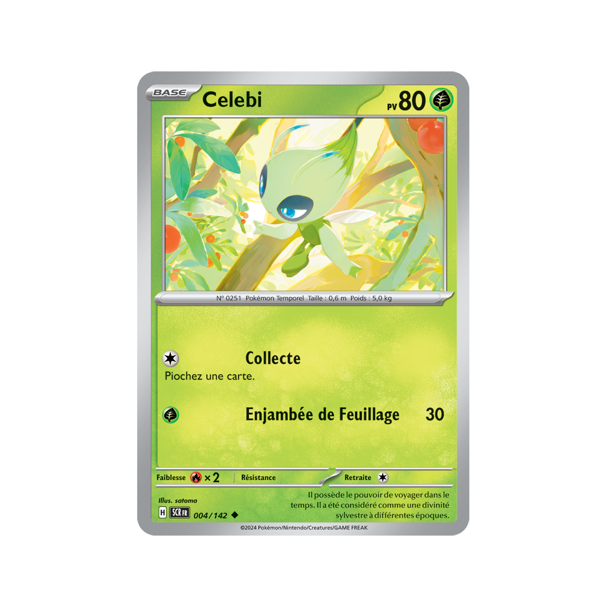 Celebi - Reverse 4/142 - Scarlet and Purple Star Crown