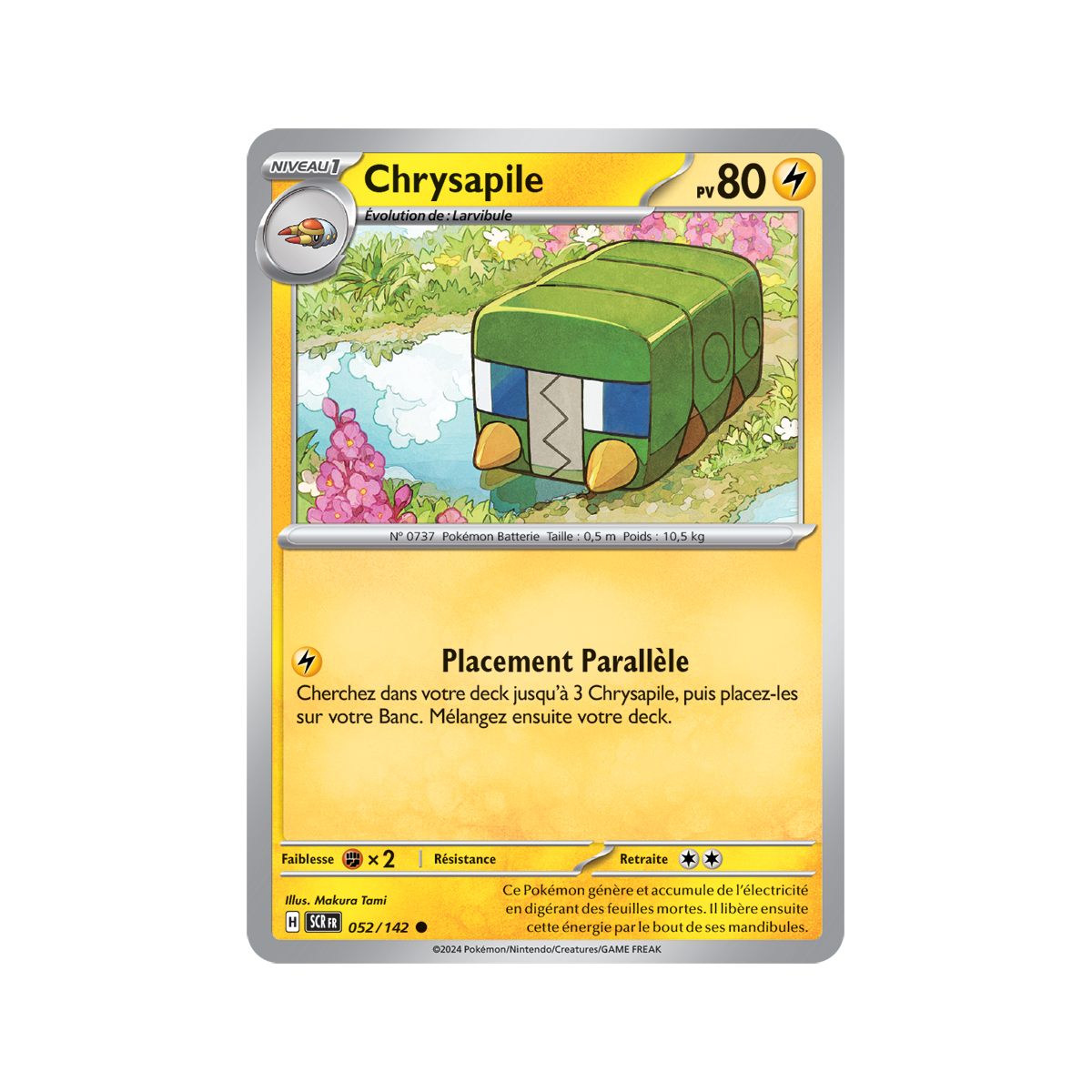 Chrysapile - Reverse 52/142 - Scarlet and Violet Stellar Crown