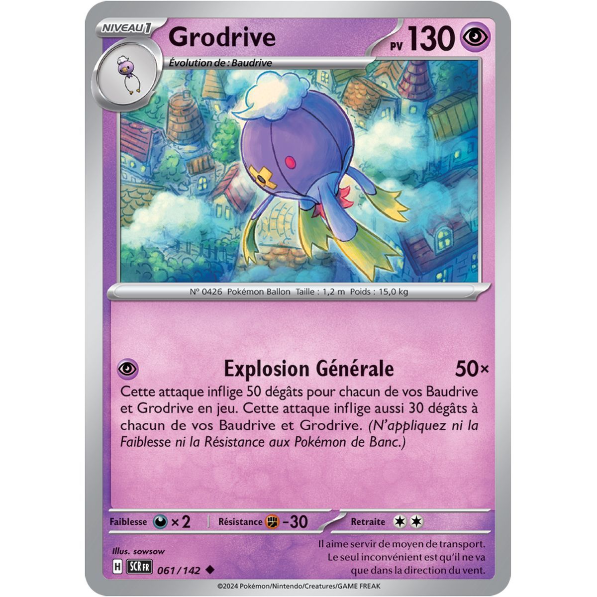 Grodrive - Uncommon 61/142 - Scarlet and Violet Star Crown