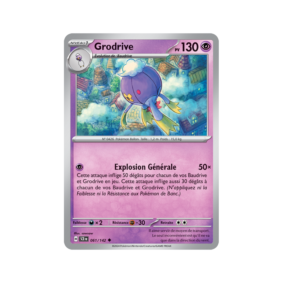 Grodrive - Reverse 61/142 - Scarlet and Violet Star Crown