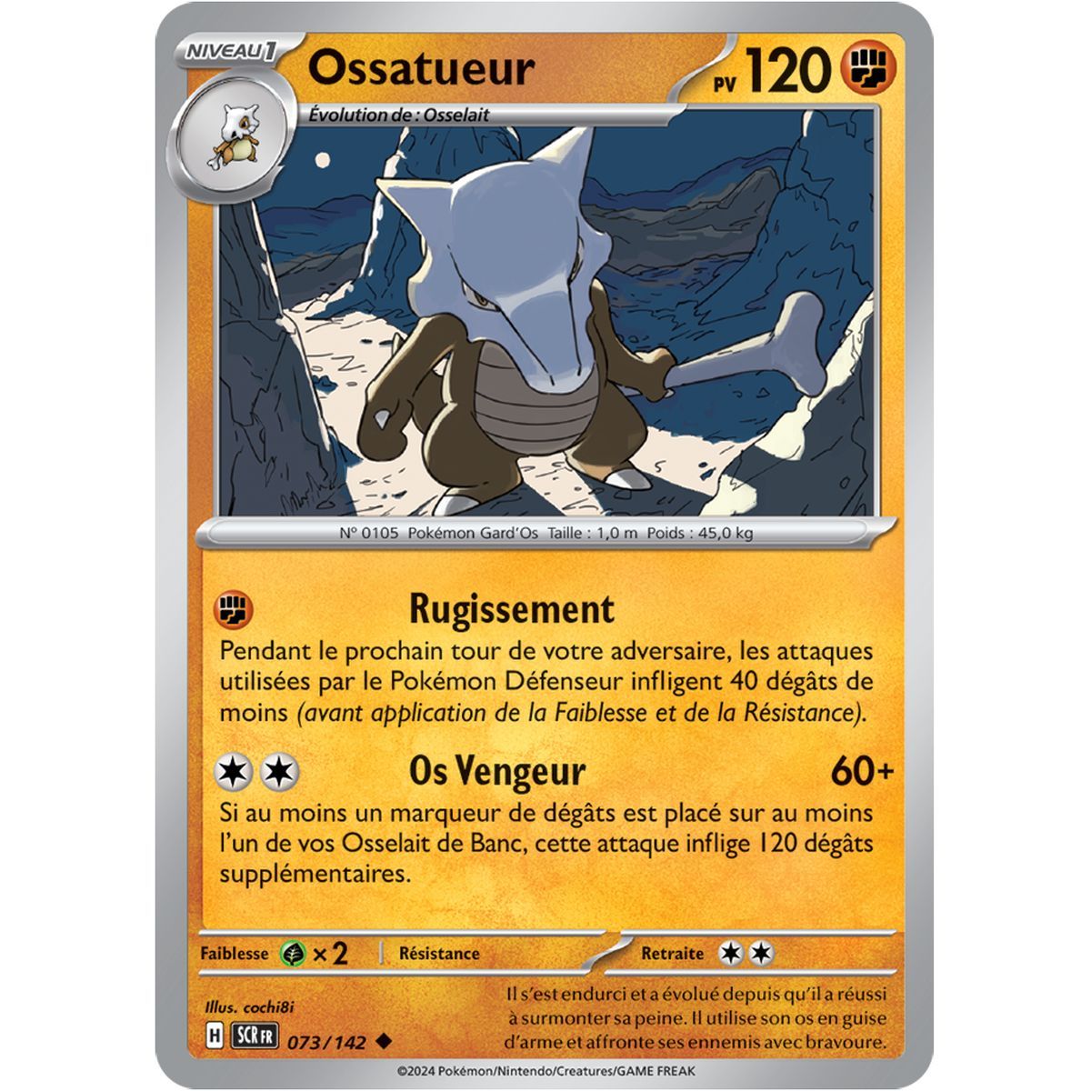 Ossatueur - Uncommon 73/142 - Scarlet and Violet Star Crown