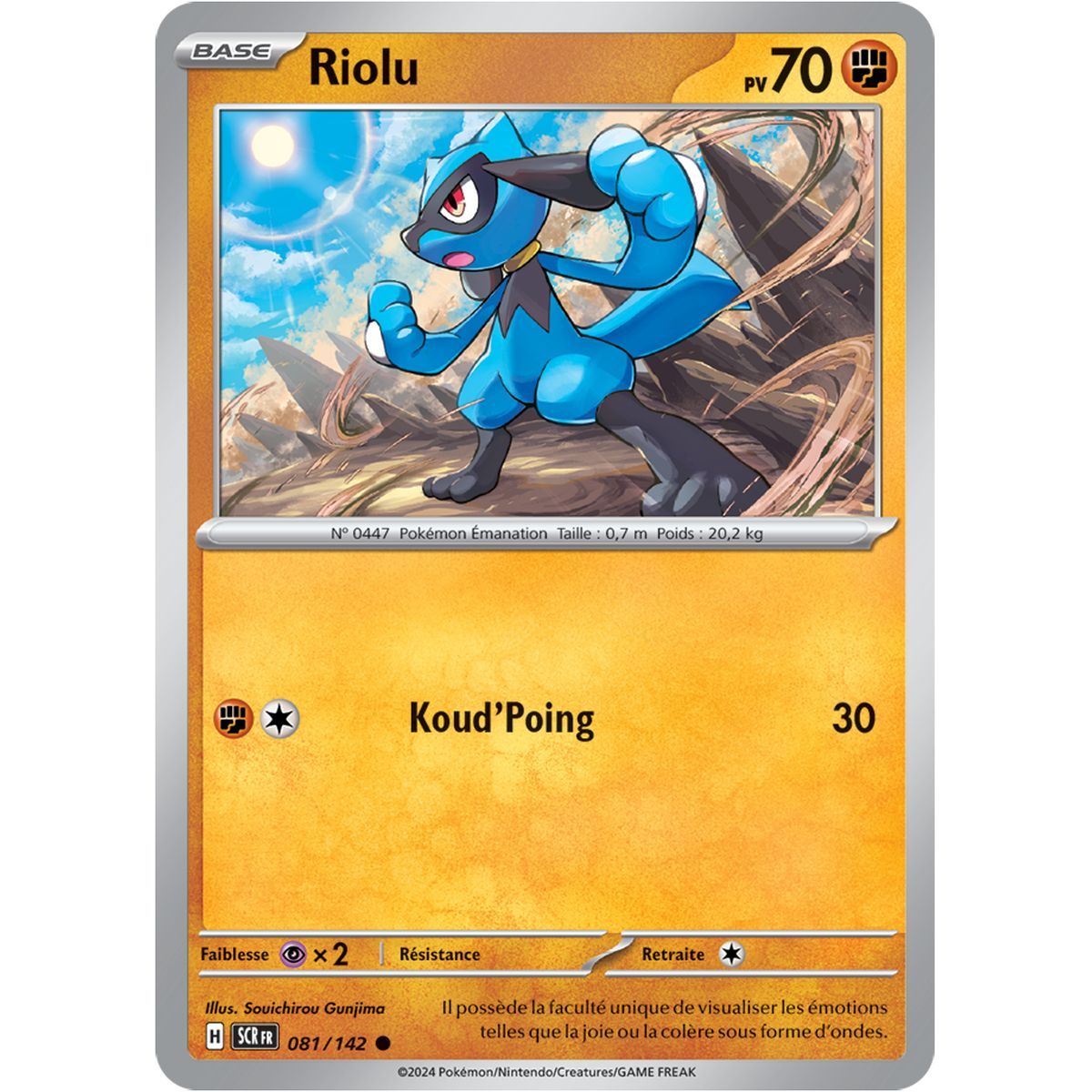 Riolu - Common 81/142 - Scarlet and Violet Star Crown