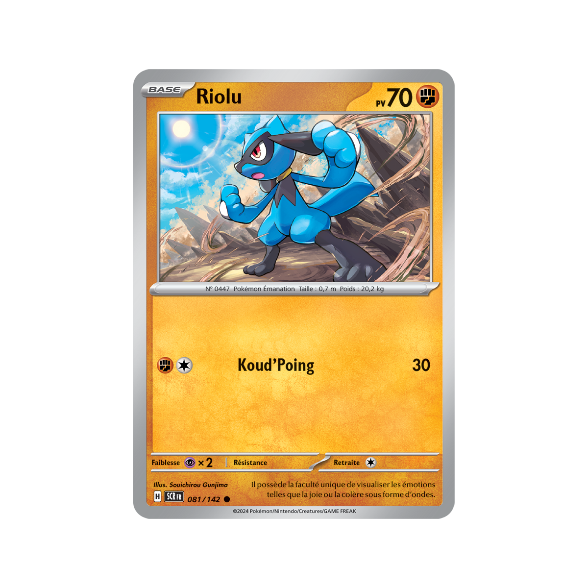 Riolu - Reverse 81/142 - Scarlet and Violet Star Crown