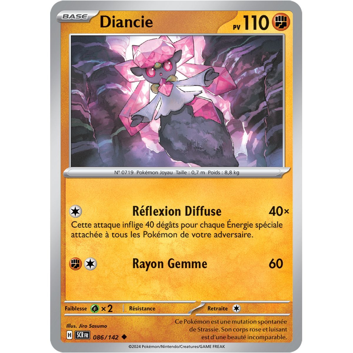 Diancie - Uncommon 86/142 - Scarlet and Violet Star Crown