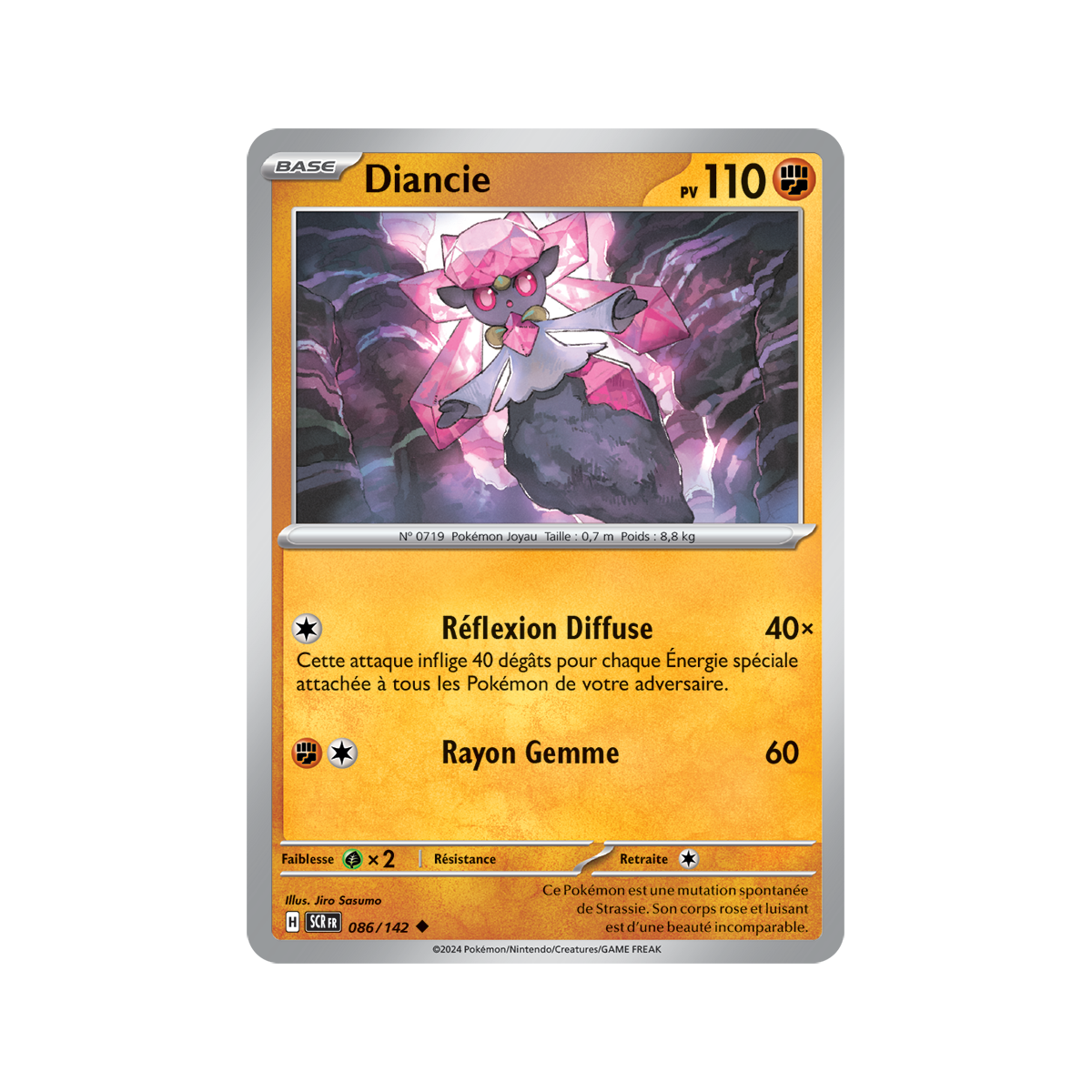 Diancie - Reverse 86/142 - Scarlet and Violet Star Crown