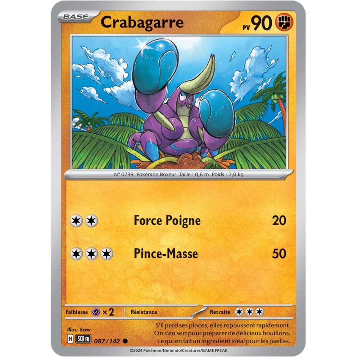 Crabagarre - Common 87/142 - Scarlet and Violet Star Crown