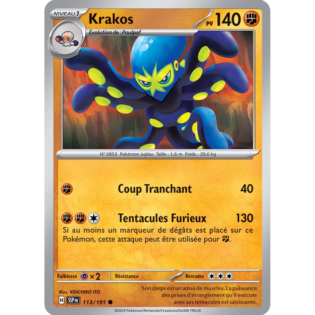 Krakos - Reverse 113/191 - Scarlet and Purple Surging Spark