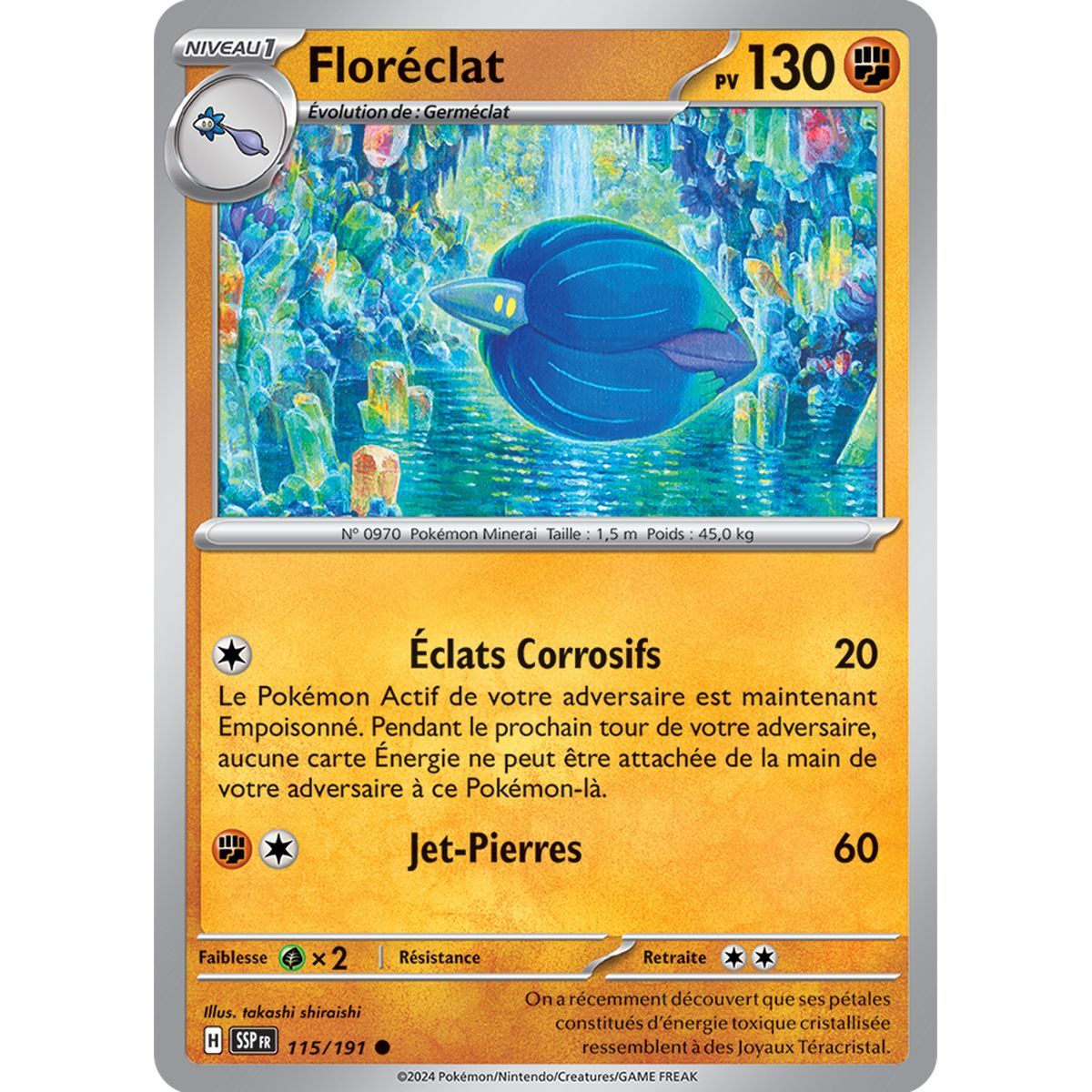 Floréclat - Reverse 115/191 - Scarlet and Purple Surging Spark