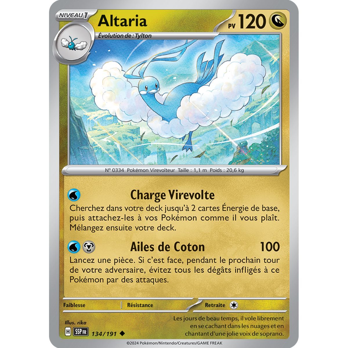 Altaria - Uncommon 134/191 - Scarlet and Violet Surging Spark