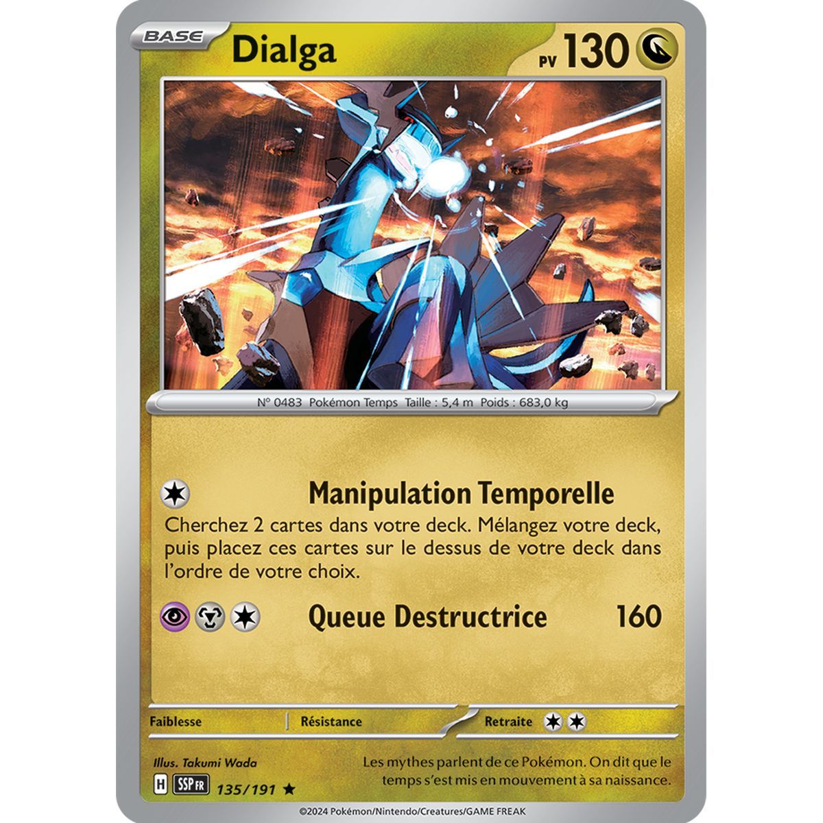 Item Dialga - Holo Rare 135/191 - Scarlet and Purple Surging Spark