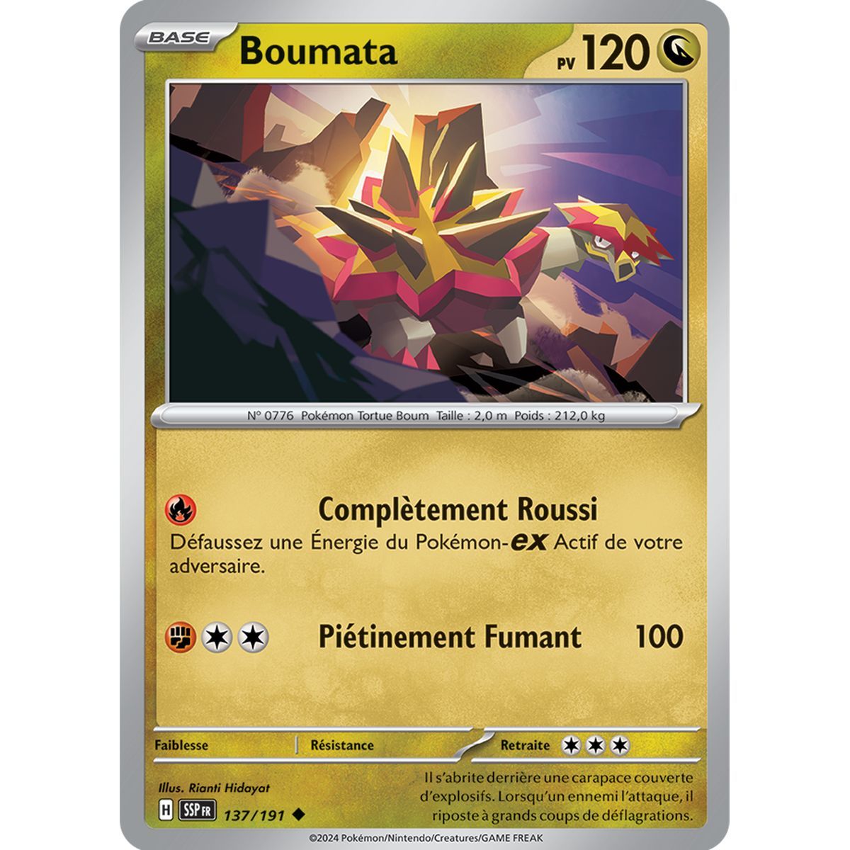 Boumata - Uncommon 137/191 - Scarlet and Purple Surging Spark