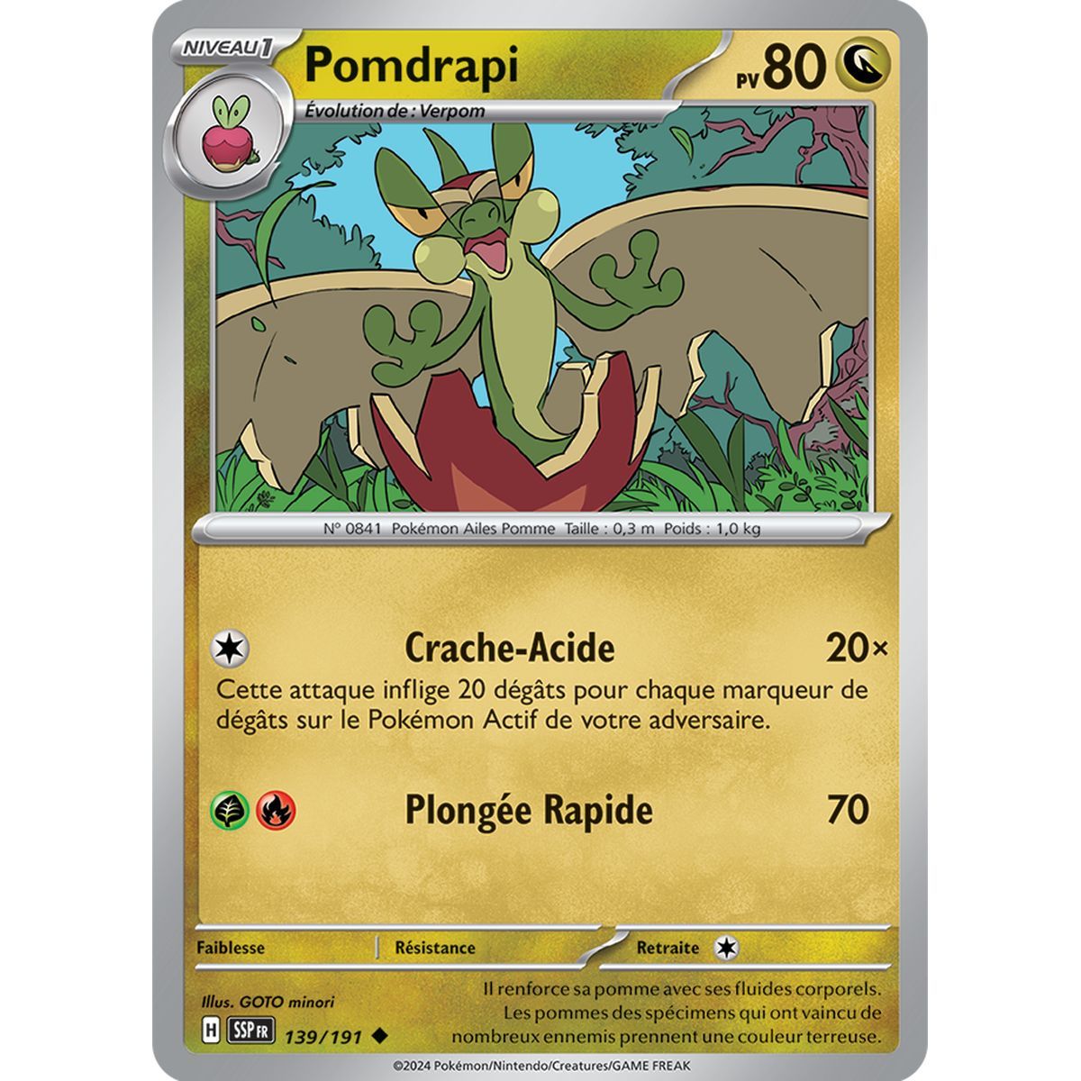 Pomdrapi - Uncommon 139/191 - Scarlet and Purple Surging Spark