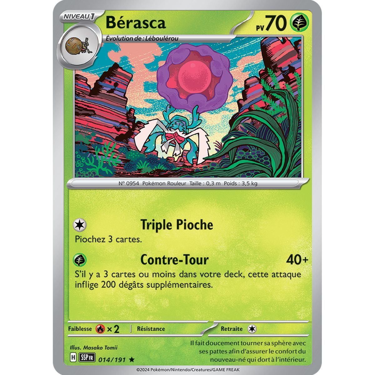 Berasca - Holo Rare 14/191 - Scarlet and Purple Surging Spark