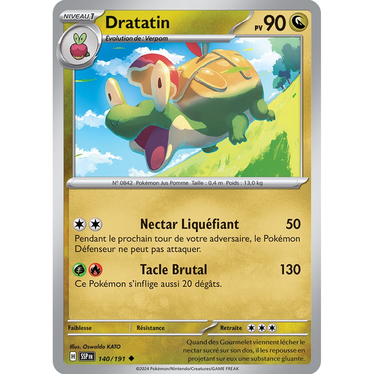 Dratatin - Uncommon 140/191 - Scarlet and Purple Surging Spark