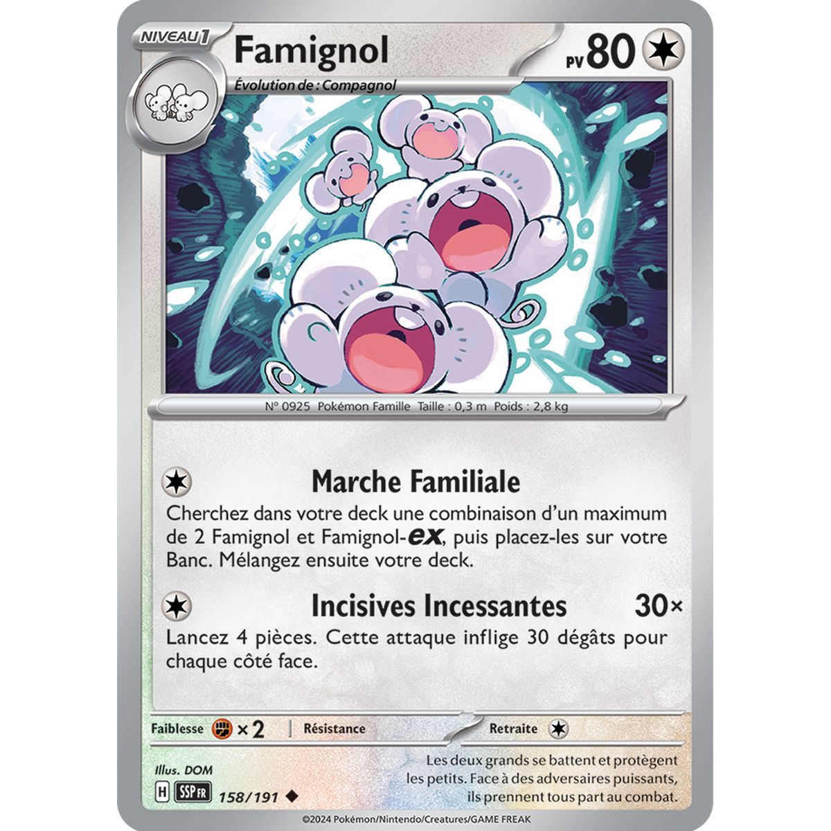 Famignol - Uncommon 158/191 - Scarlet and Purple Surging Spark