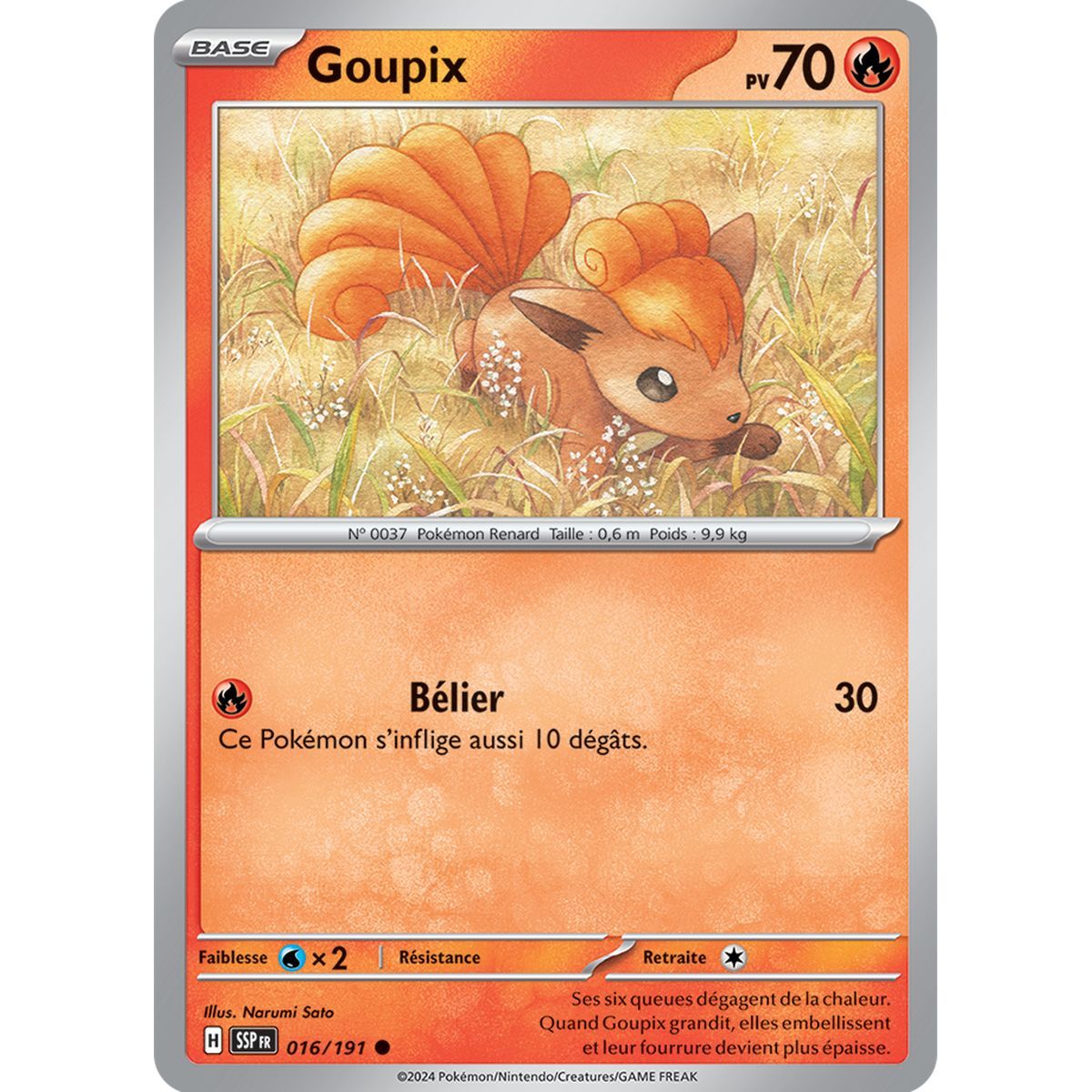 Vulpix - Commune 16/191 - Scarlet and Purple Surging Spark