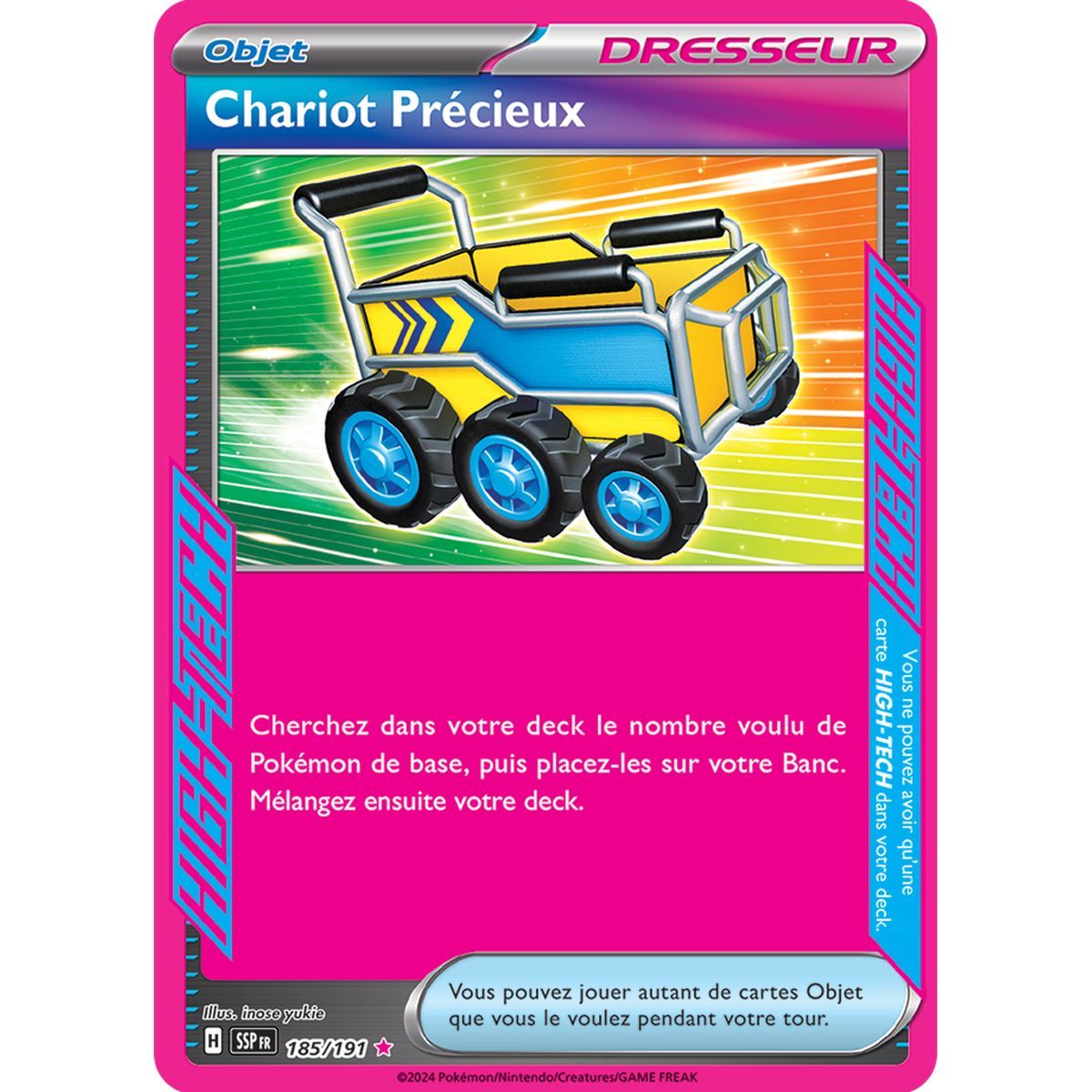 Precious Chariot - ACE SPEC rare 185/191 - Scarlet and Purple Surging Spark