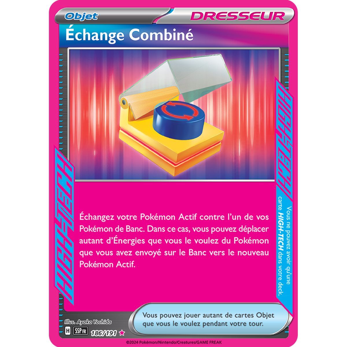 Combined Exchange - ACE SPEC rare 186/191 - Scarlet and Purple Spark Surge