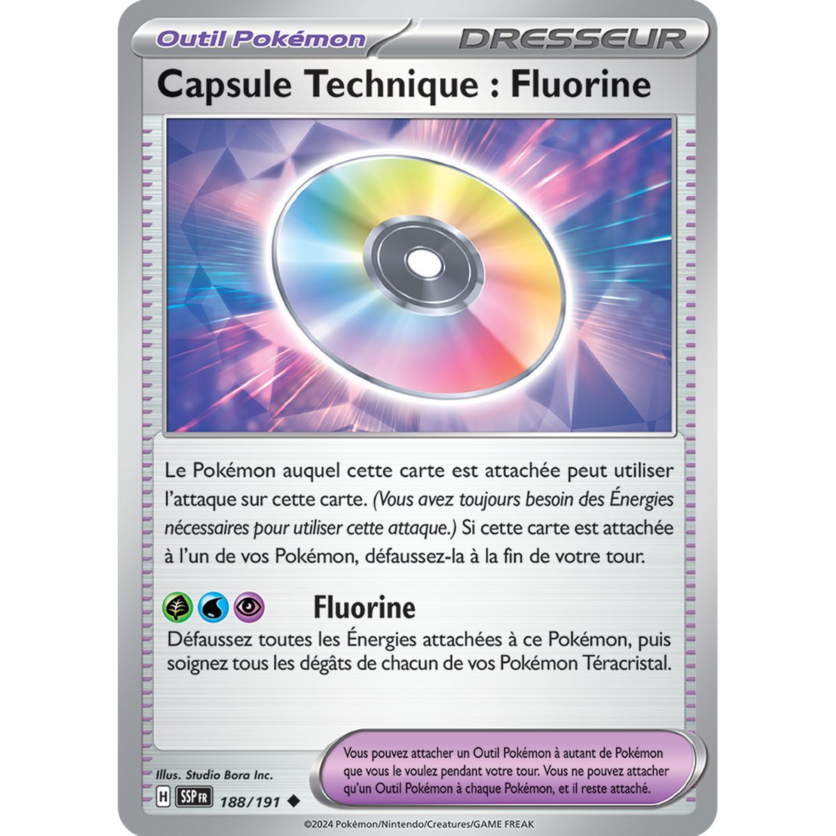 Technical Capsule: Fluorite - Uncommon 188/191 - Scarlet and Purple Surging Spark