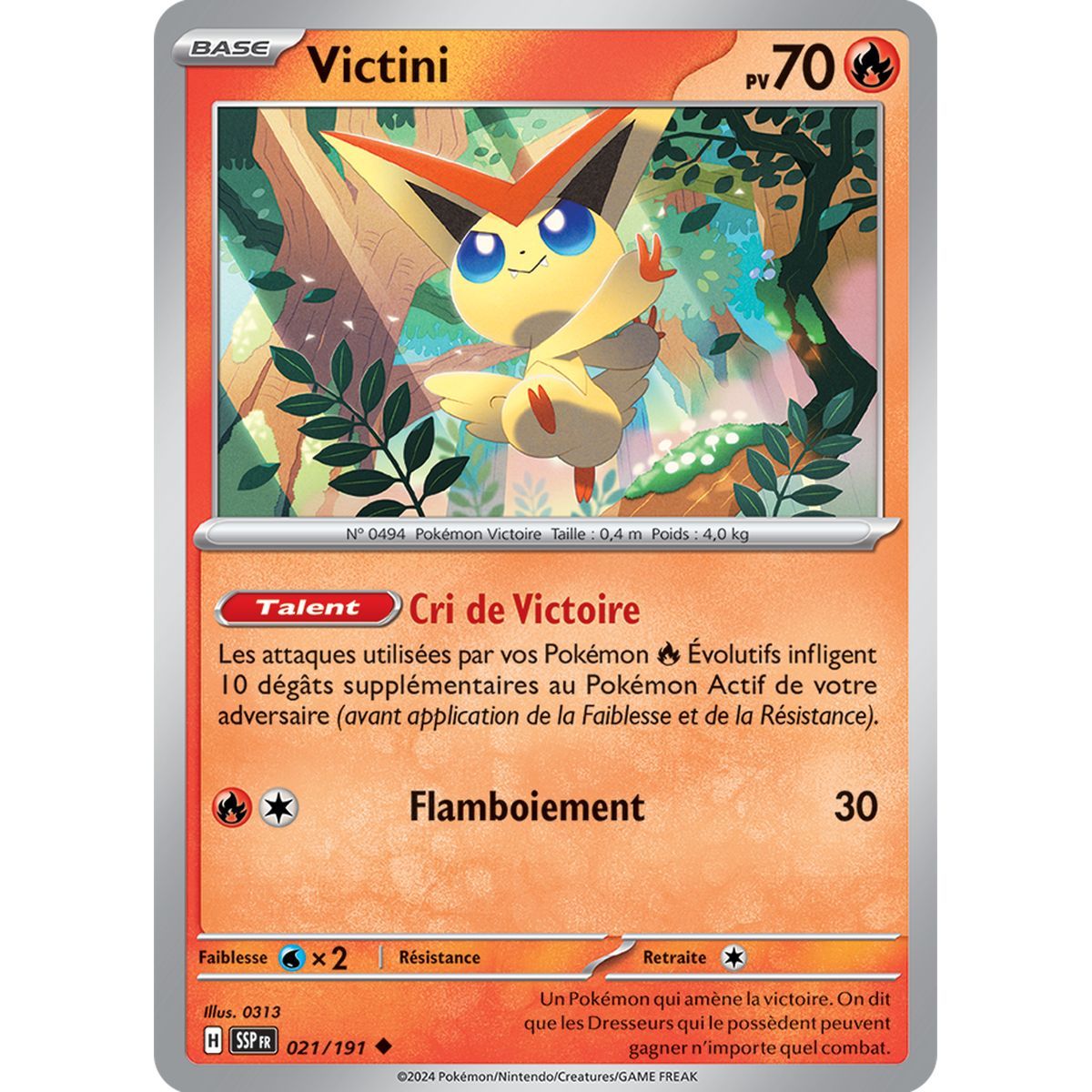 Victini - Uncommon 21/191 - Scarlet and Violet Surging Spark