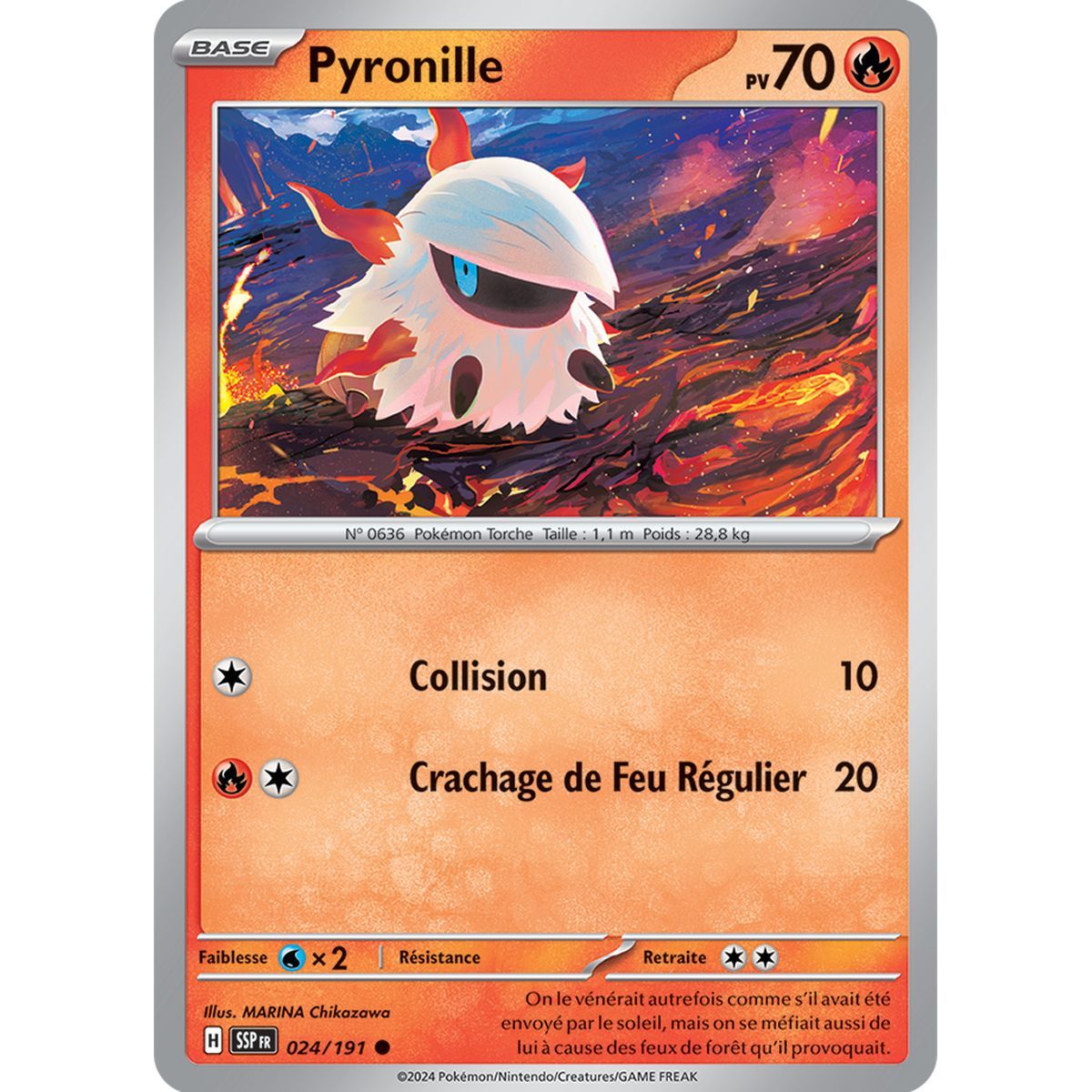 Pyronille - Reverse 24/191 - Scarlet and Purple Surging Spark