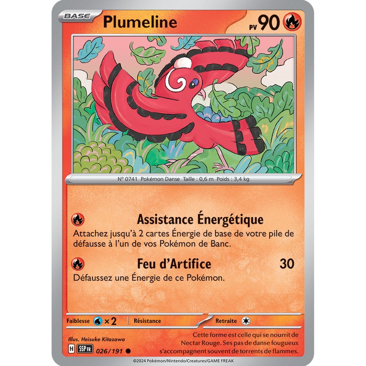 Plumeline - Common 26/191 - Scarlet and Purple Surging Spark