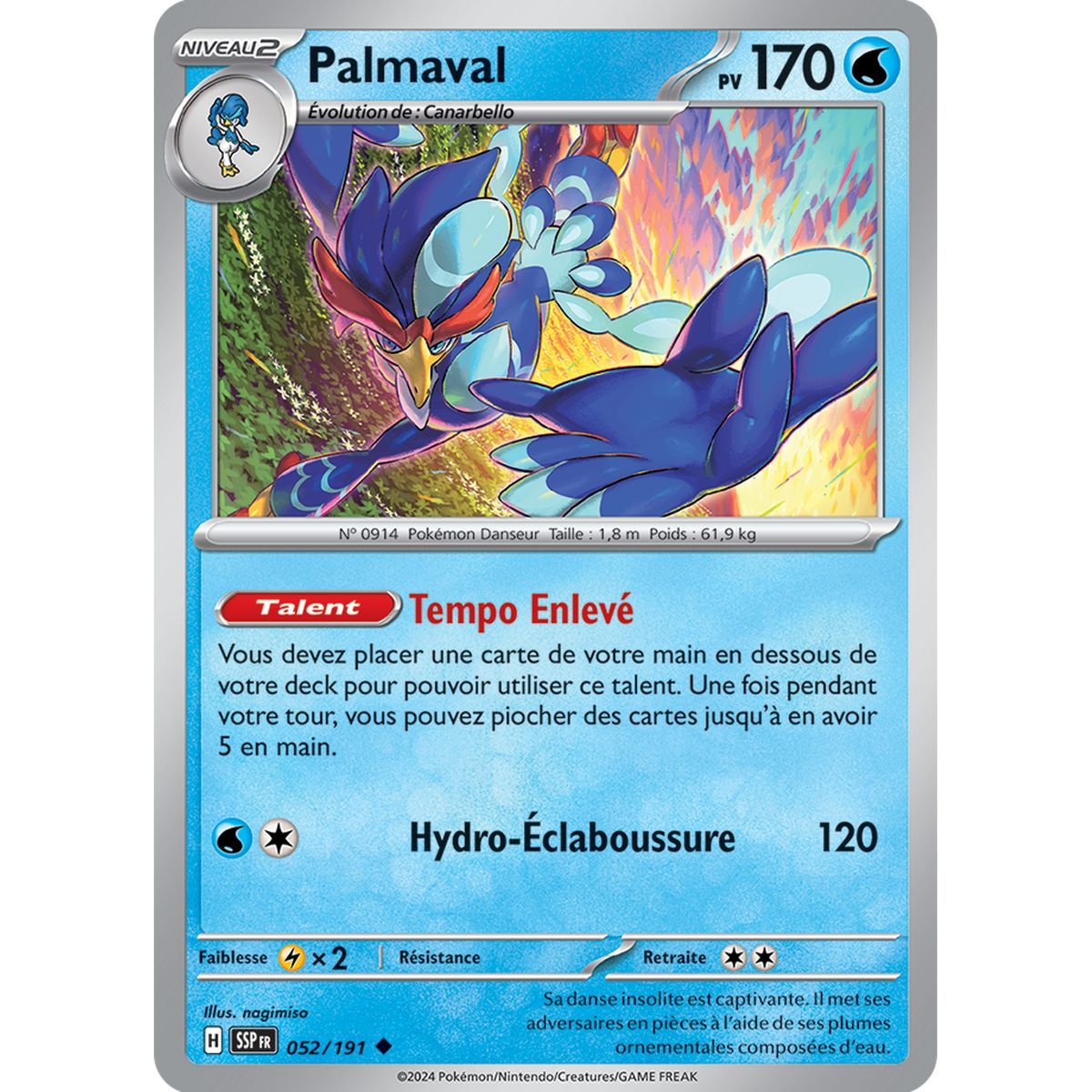 Palmaval - Uncommon 52/191 - Scarlet and Purple Surging Spark