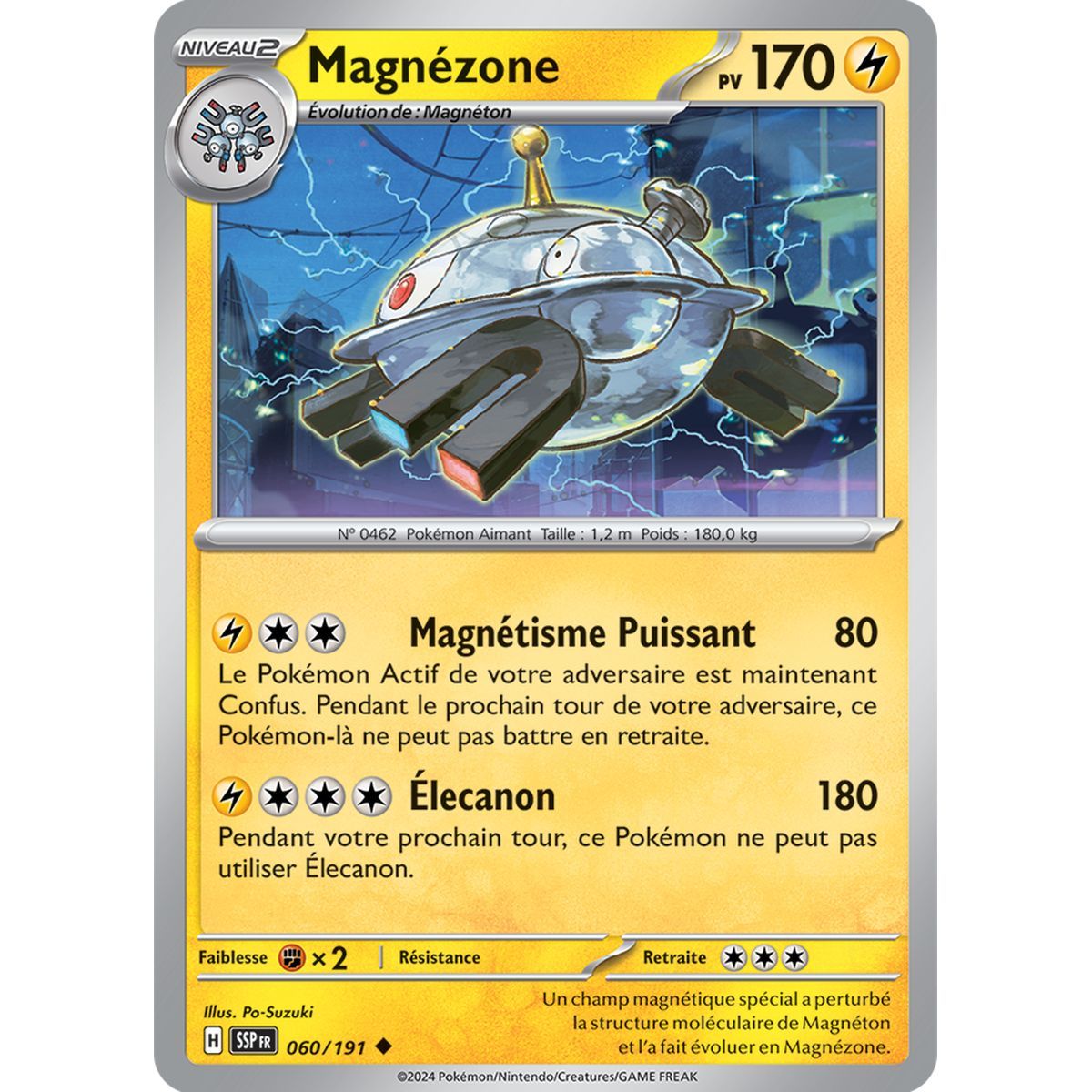 Magnezone - Uncommon 60/191 - Scarlet and Purple Surging Spark