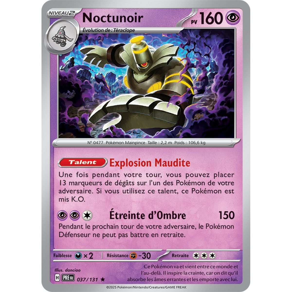 Noctunoir - Reverse 37/131 - Scarlet and Violet 8.5 Prismatic Evolutions