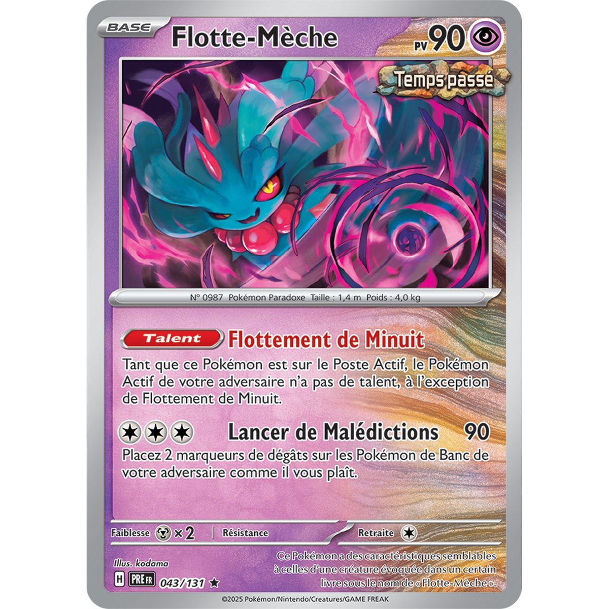 Fleet-Wick - Reverse 43/131 - Scarlet and Purple 8.5 Prismatic Evolutions