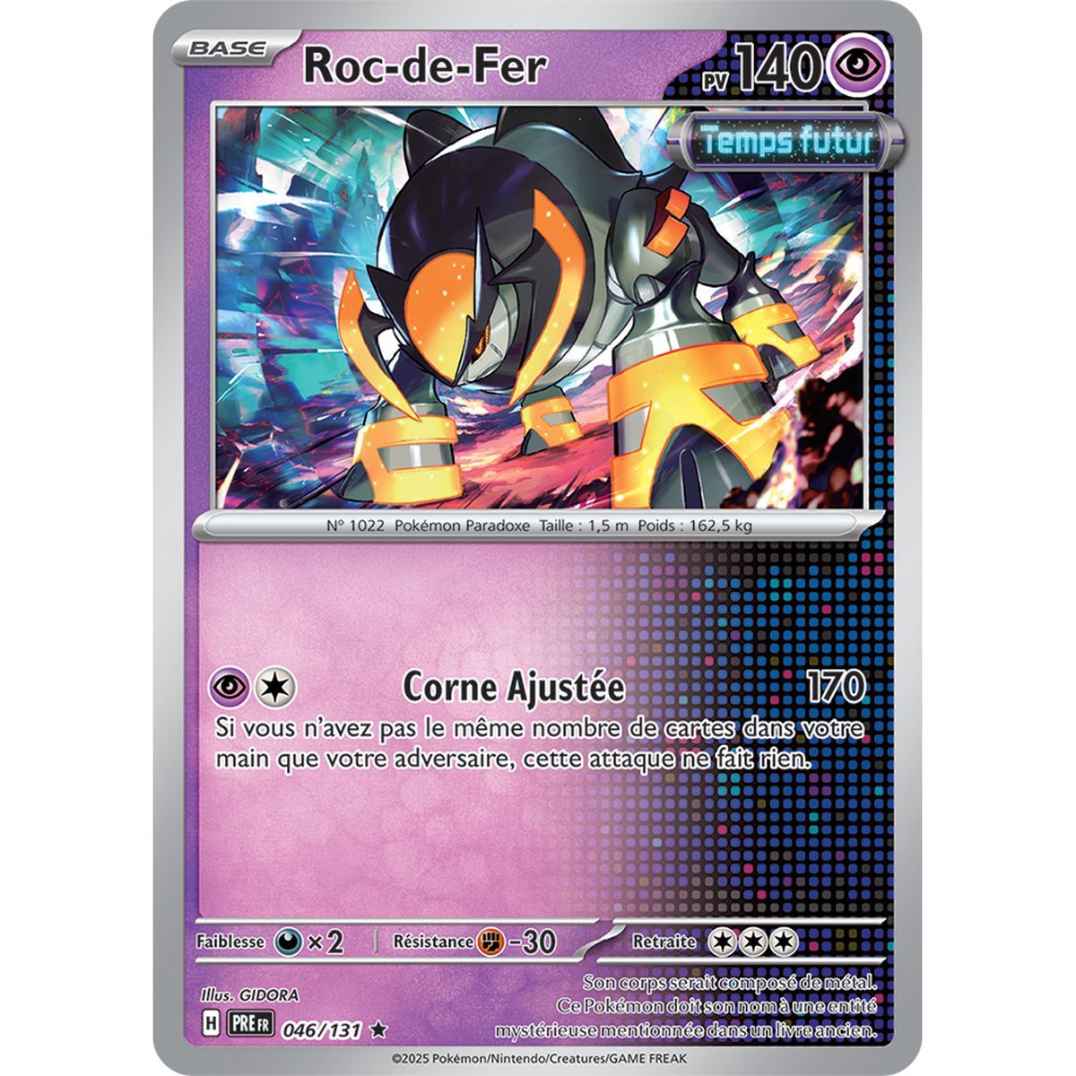 Iron Rock - Reverse 46/131 - Scarlet and Purple 8.5 Prismatic Evolutions