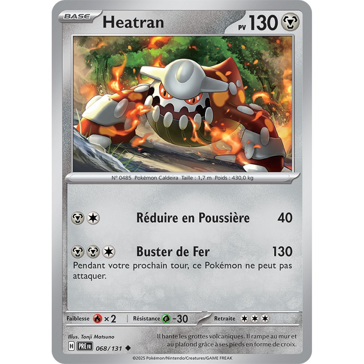 Heatran - Reverse 68/131 - Scarlet and Purple 8.5 Prismatic Evolutions