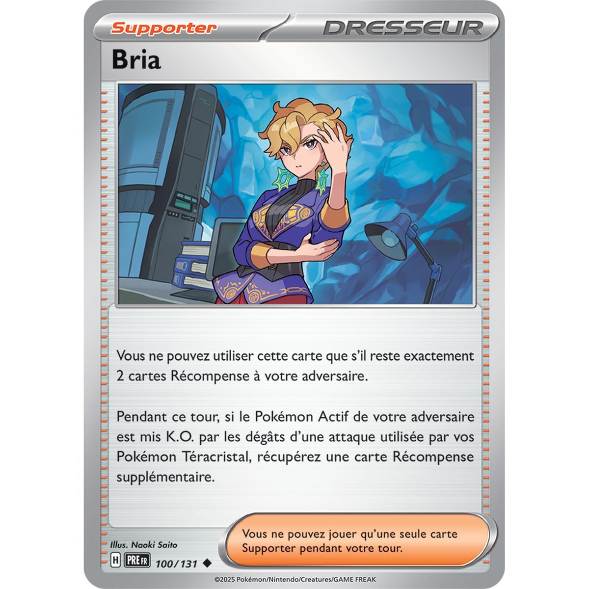 Bria - Reverse 100/131 - Scarlet and Purple 8.5 Prismatic Evolutions