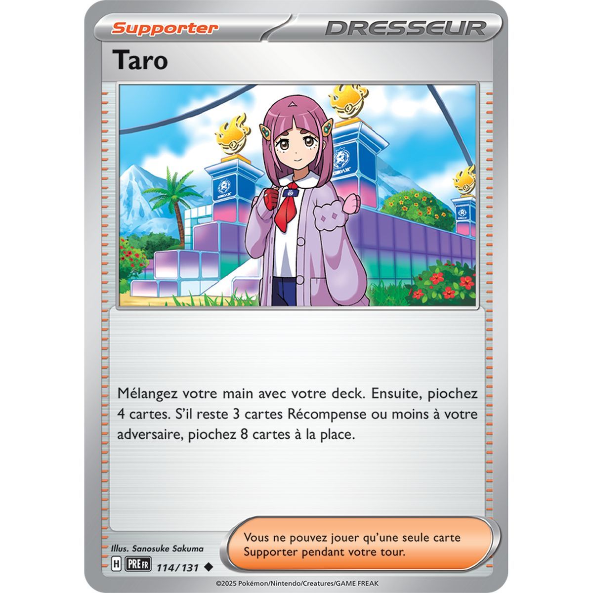 Taro - Reverse 114/131 - Scarlet and Violet 8.5 Prismatic Evolutions
