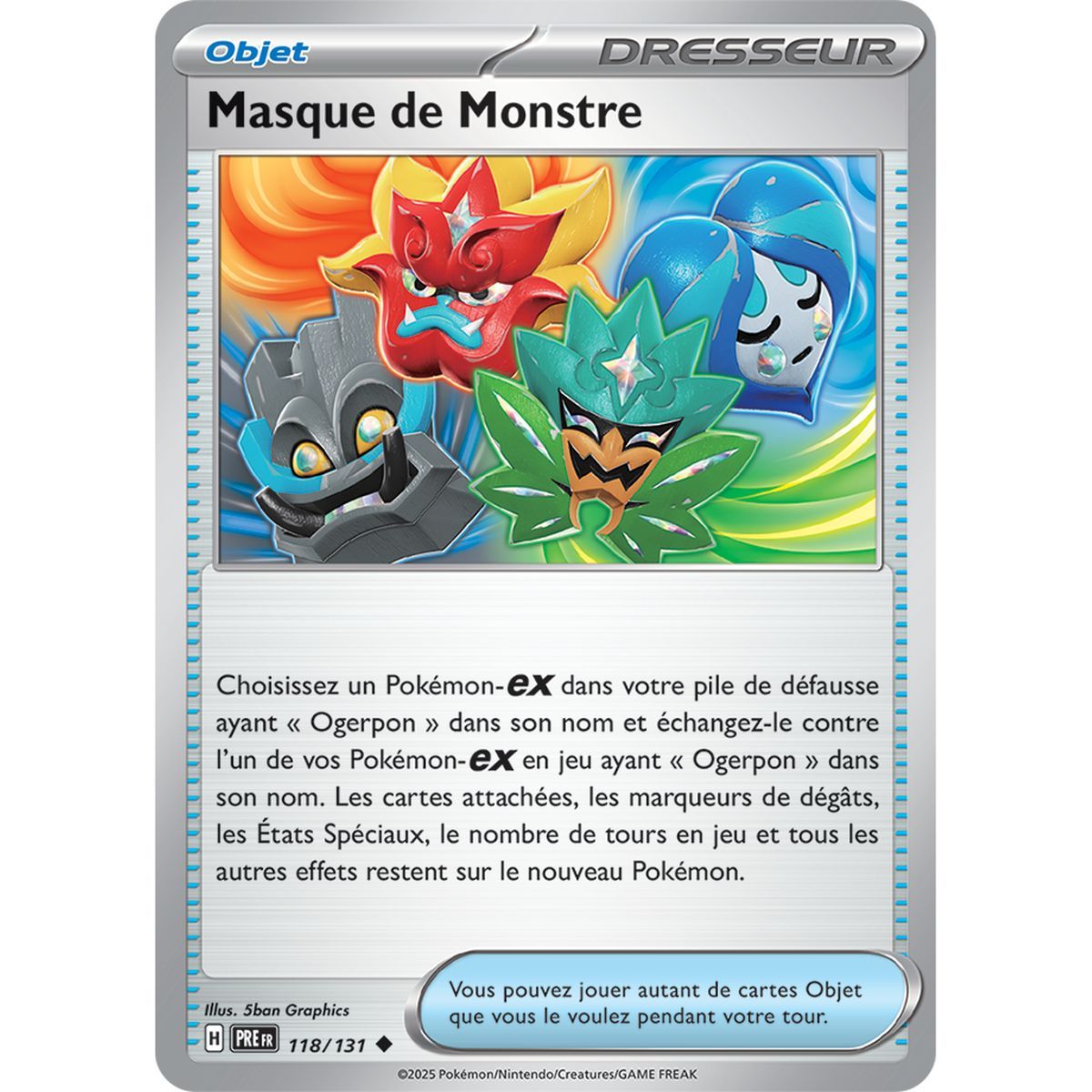 Monster Mask - Reverse 118/131 - Scarlet and Purple 8.5 Prismatic Evolutions
