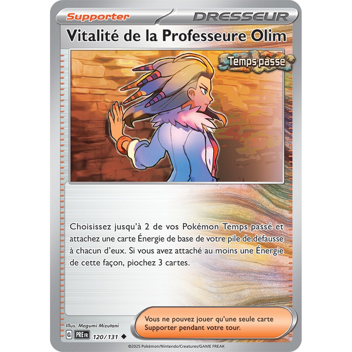 Professor Olim's Vitality - Reverse 120/131 - Scarlet and Purple 8.5 Prismatic Evolutions