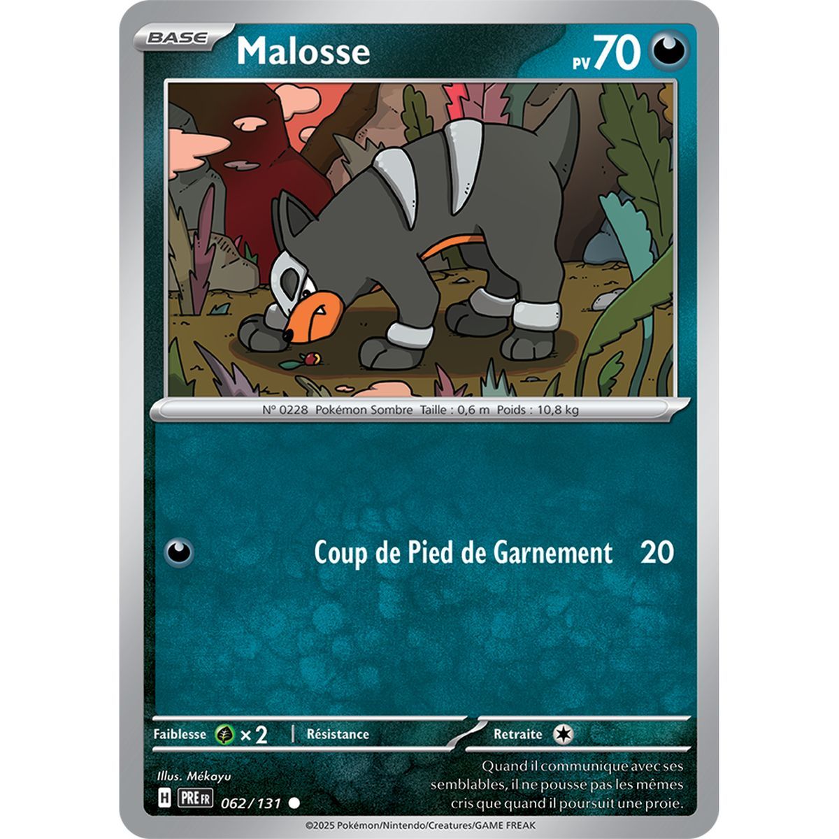 Malosse - Reverse 62/131 - Scarlet and Purple 8.5 Prismatic Evolutions