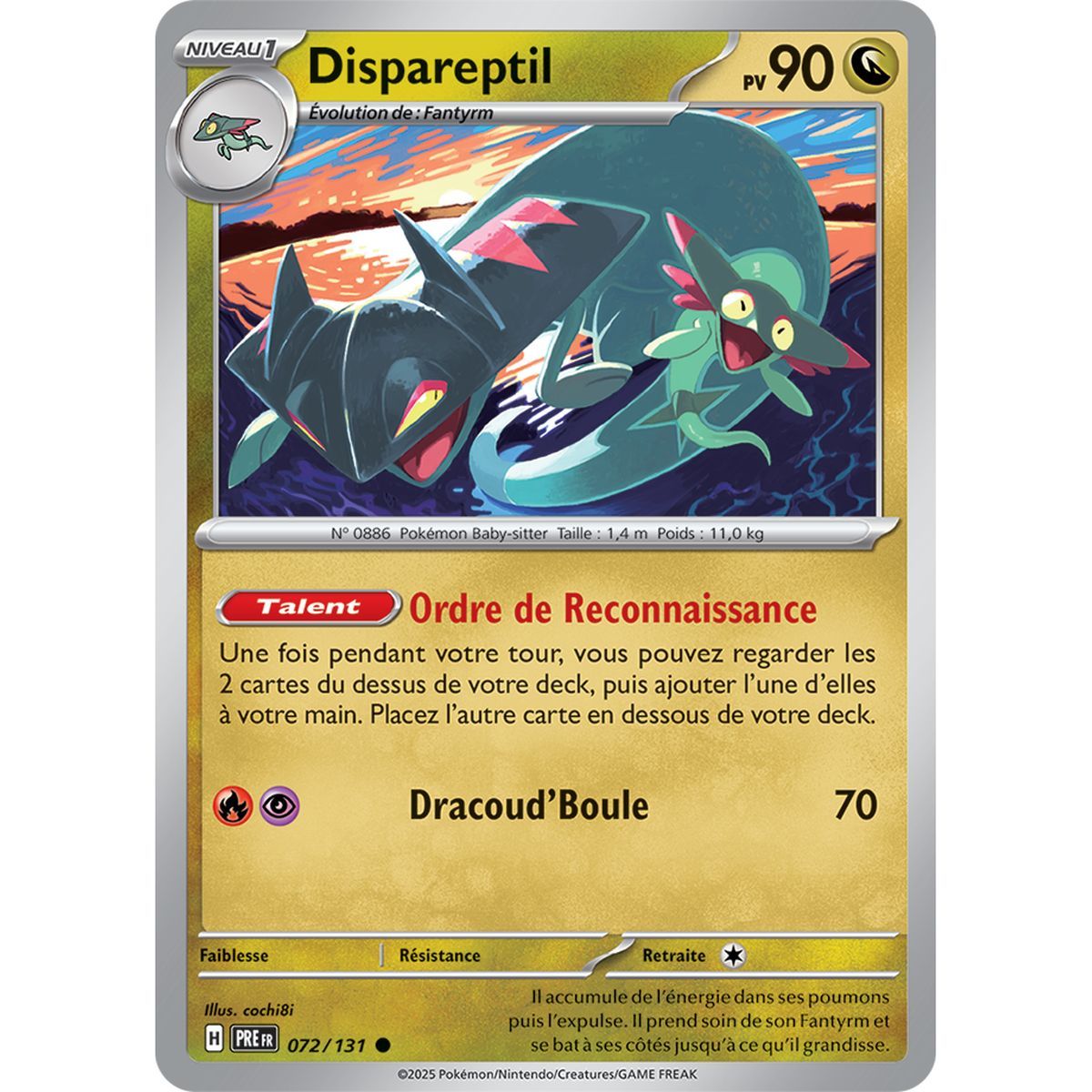 Dispareptil - Reverse 72/131 - Scarlet and Purple 8.5 Prismatic Evolutions
