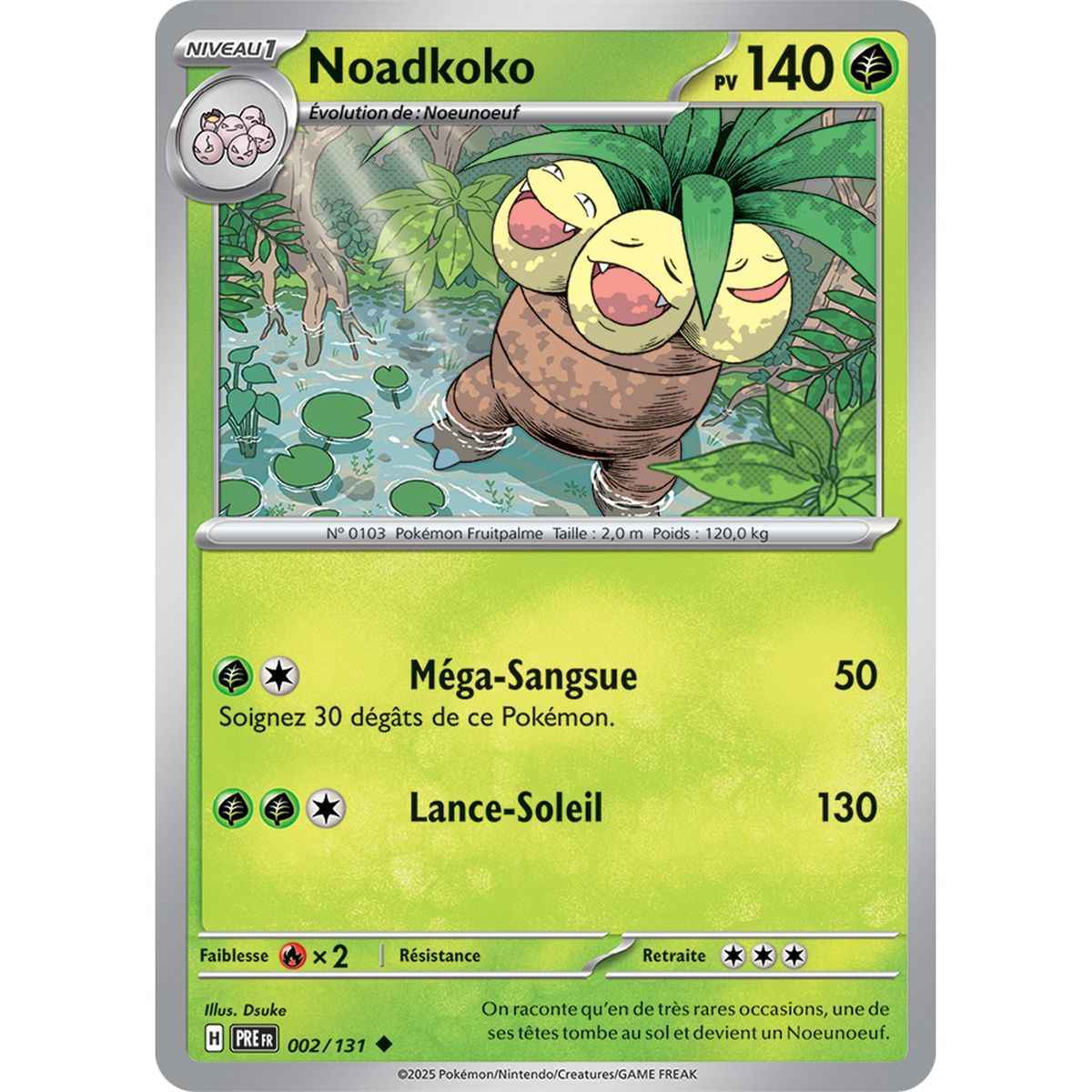 Noadkoko - Uncommon 2/131 - Scarlet and Purple 8.5 Prismatic Evolutions