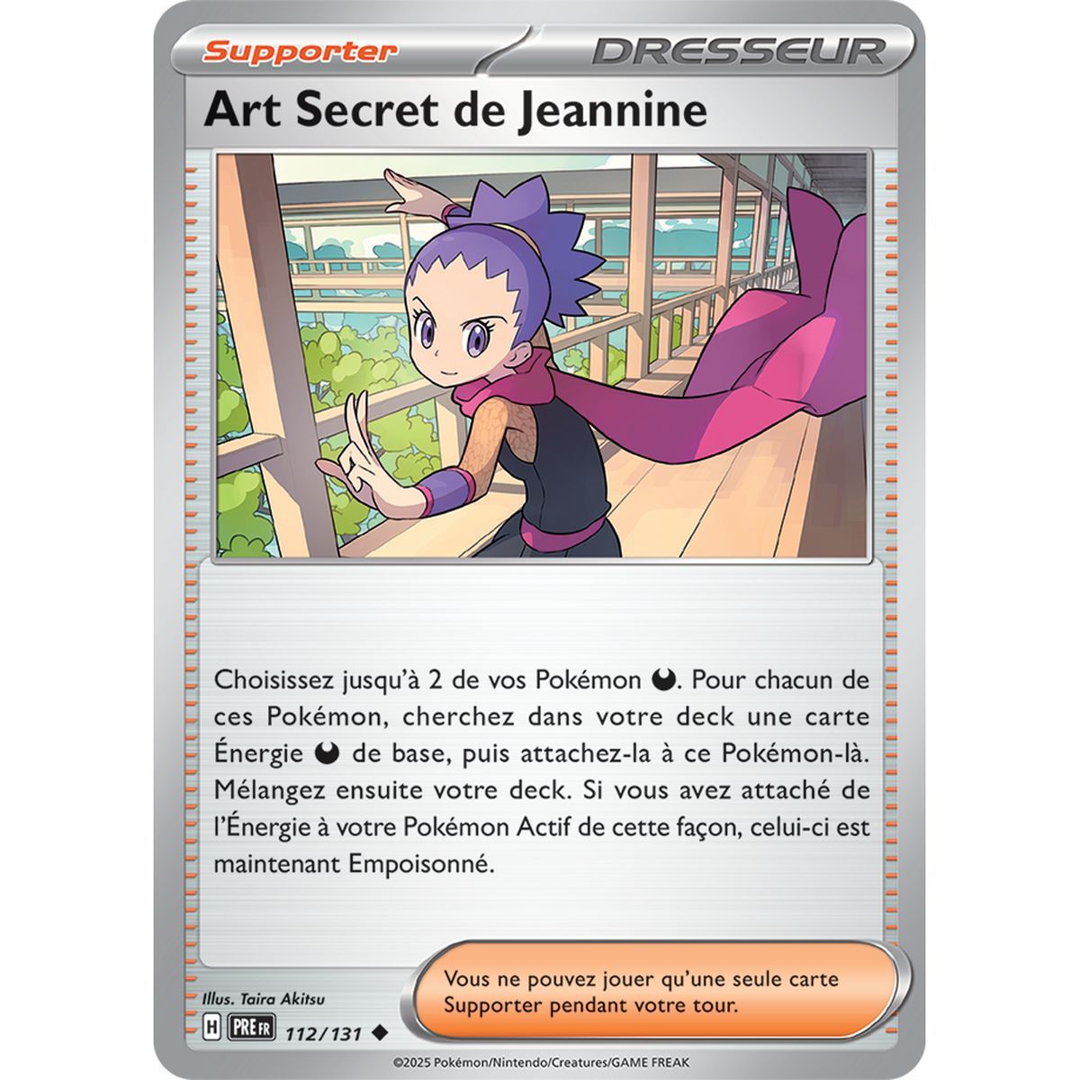 Jeannine's Secret Art - Uncommon 112/131 - Scarlet and Violet 8.5 Prismatic Evolutions