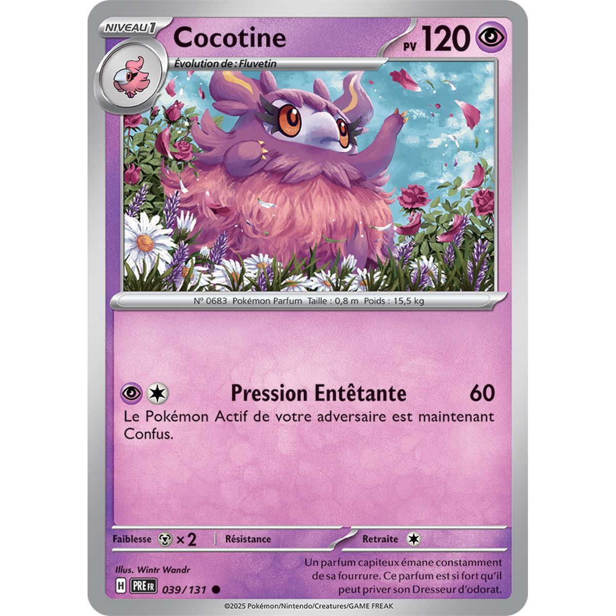 Cocotine - Common 39/131 - Scarlet and Purple 8.5 Prismatic Evolutions