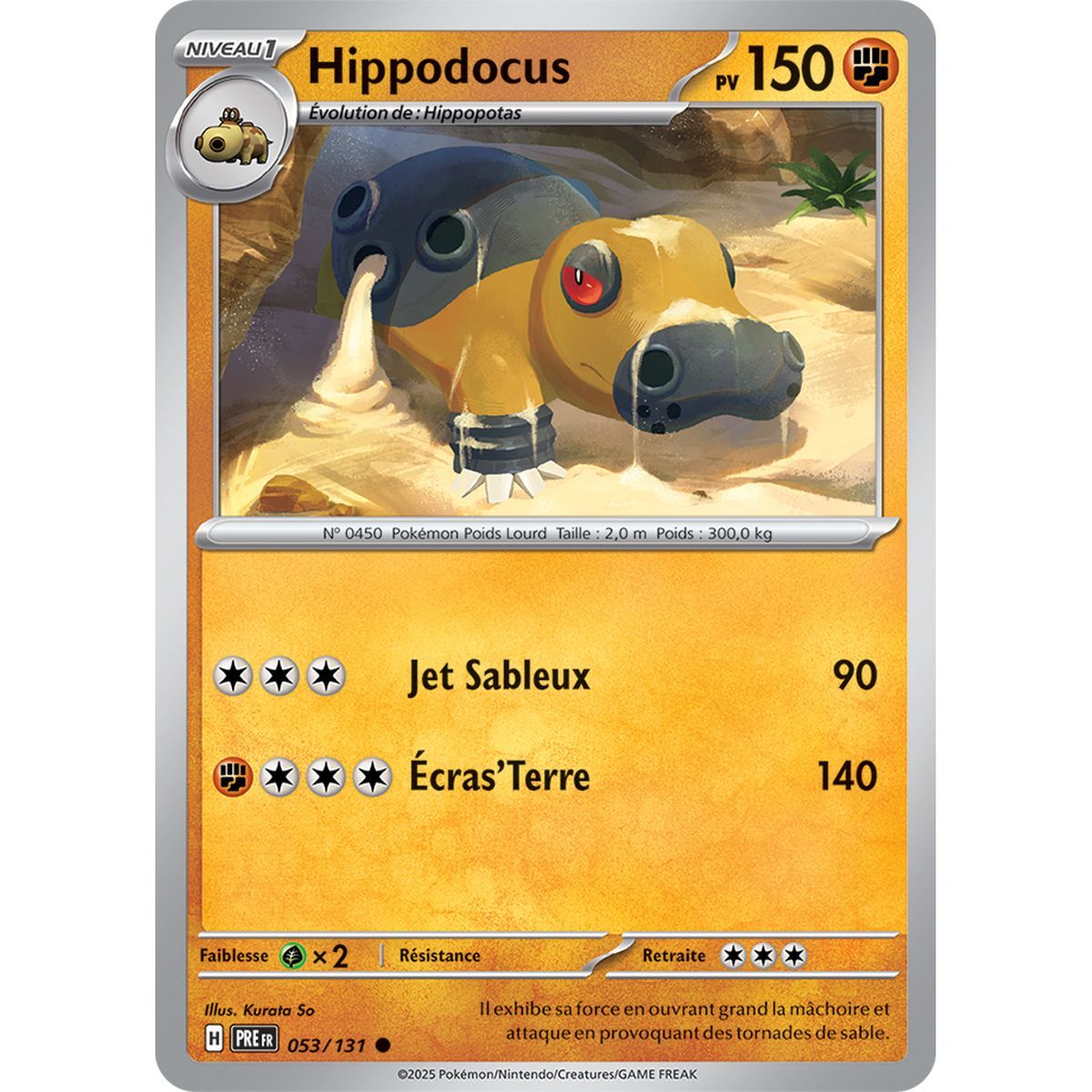Hippodocus - Common 53/131 - Scarlet and Purple 8.5 Prismatic Evolutions